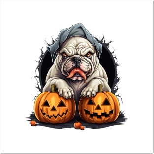 Halloween Bulldog #4 Posters and Art